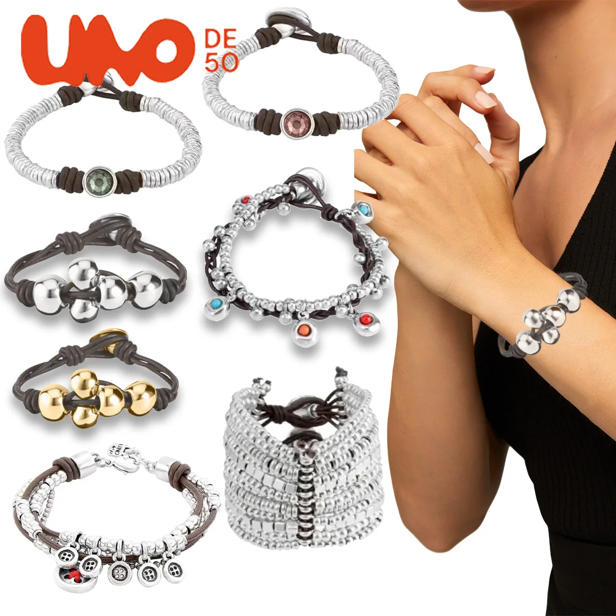 

UNODE50 Bracelet Niche Accessories European and American Trendy Heart Shaped Personalized Fashion
