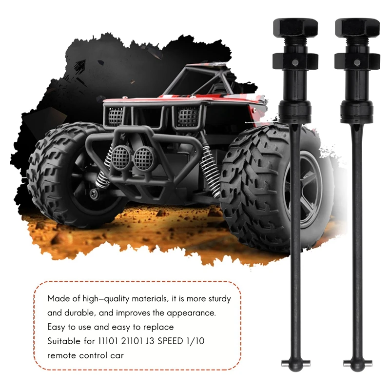 JLB 레이싱 CHEETAH J3 1/10 RC 자동차용 현대식 2PCS 드라이브 샤프트 CVD 세트 EA1061