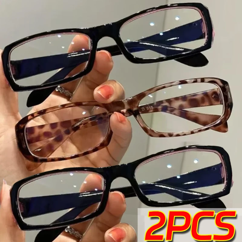 Small Square Shaped Glasses Women Retro Eyeglasses Clear Reading Spectacle Blue Light Blocking Eyewears Japanese Korean Fashion