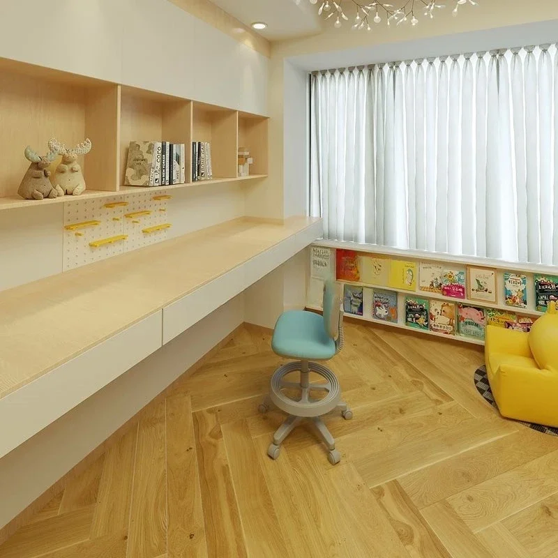 Bookshelf integrated computer desk, household wardrobe bay window, corner suspension