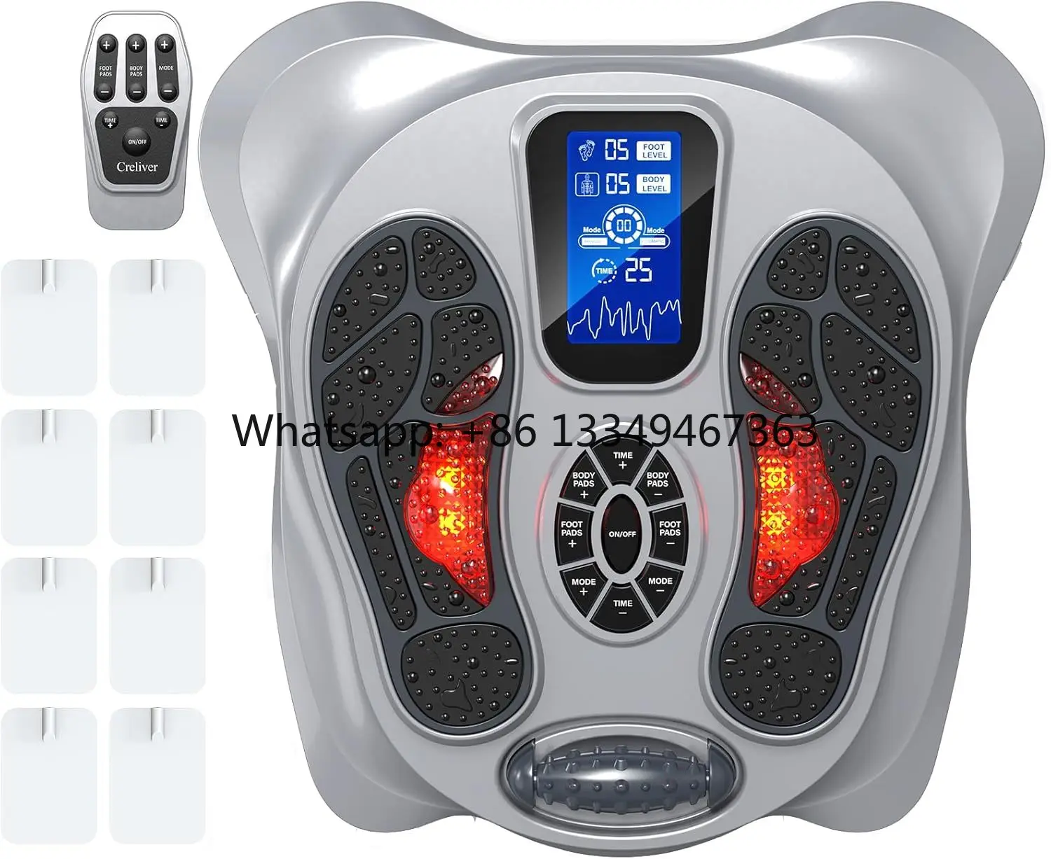 Productos en Oferta 2025, Masajeador Eléctrico de Pies, Masajeador de Pies Ems con Control Remoto, Masaje de Pies Ems para Remodelar las Piernas