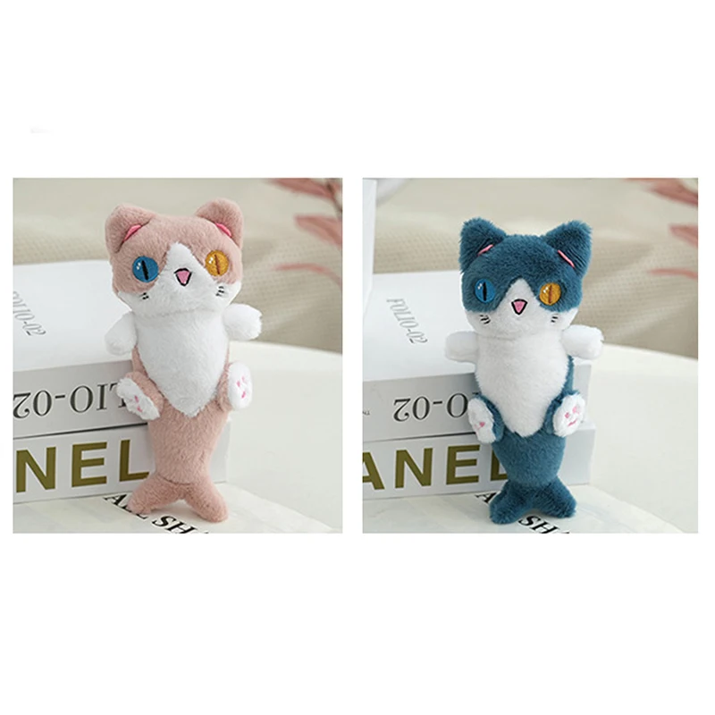 Ciondolo per bambola di peluche Portachiavi giocattolo morbido Adorabile sirena Gatto Zaino Portachiavi Peluche Regalo di festa per zaino per le vacanze