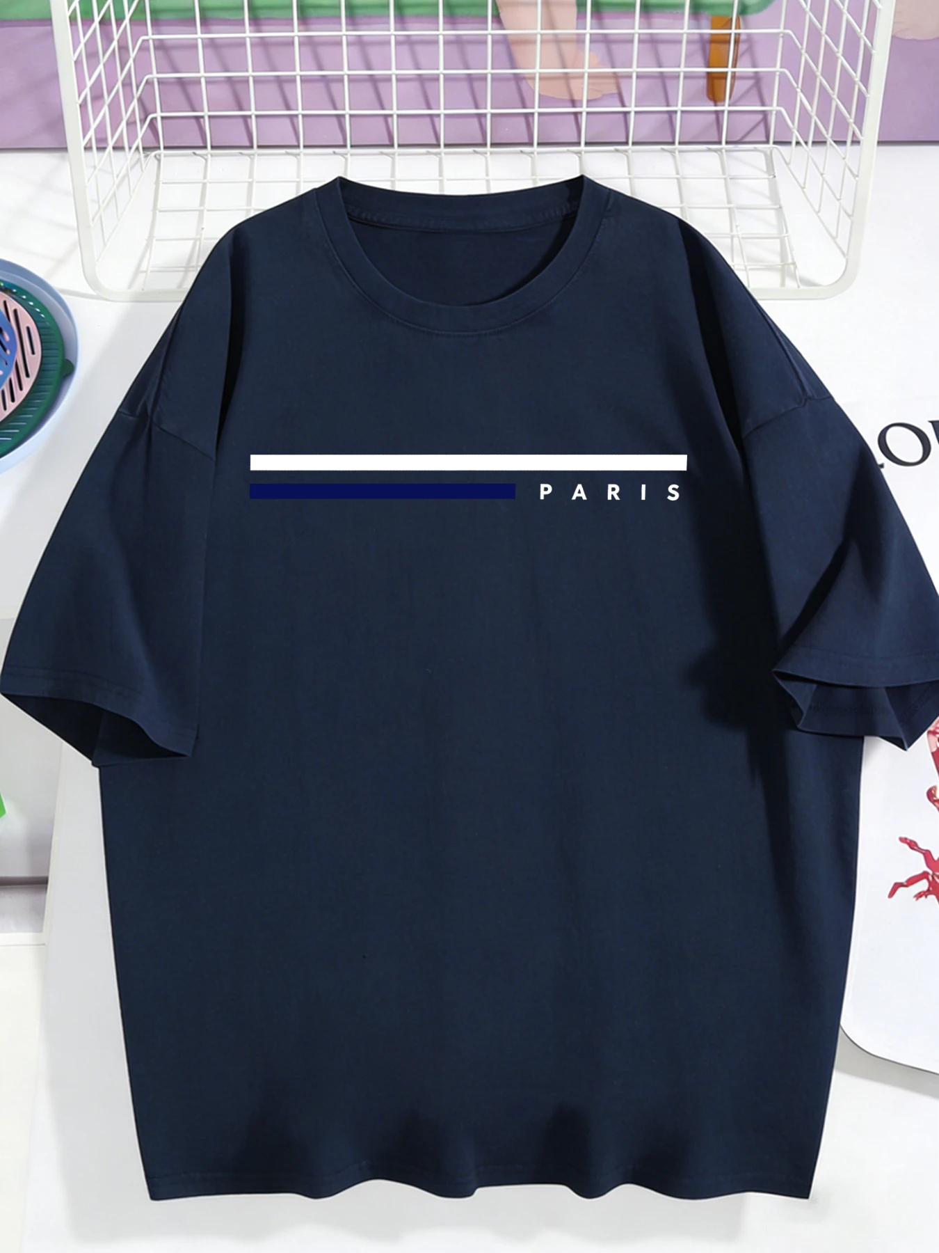 Summer Clothing In Paris - Camisetas Simples Paris Line S-3XL para