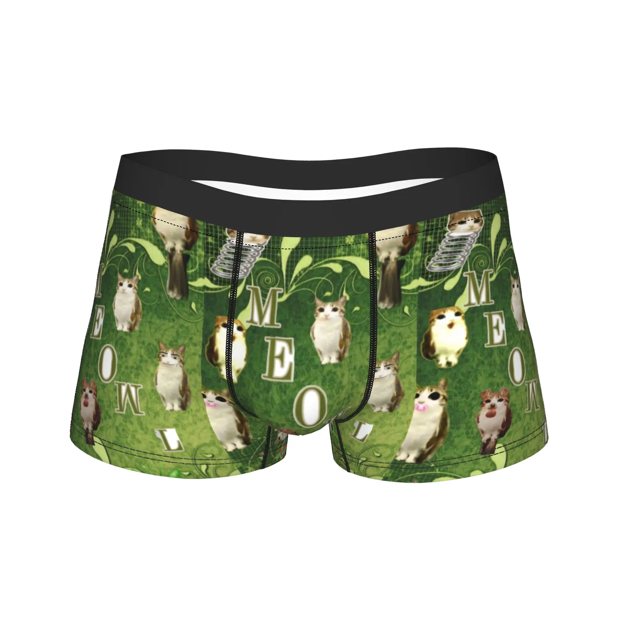 Meowl Cat Owl Funny Merch Boxers Briefs Humor Underwear  Boxer Underpants Gag Gifts For Men