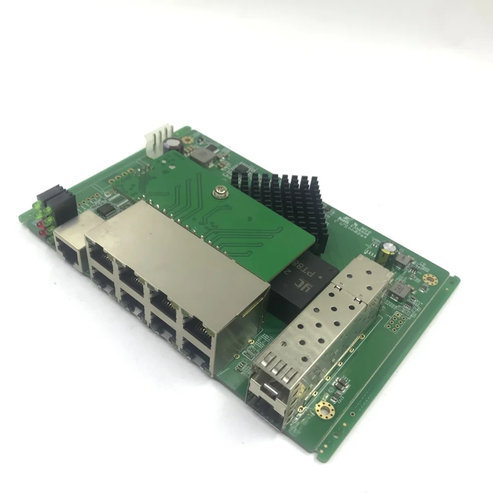 IP Management 8-port 10/100/1000Mbps industry PoE Ethernet Switch Module Managed Switch Module with 2 Gigabit SFPswitch