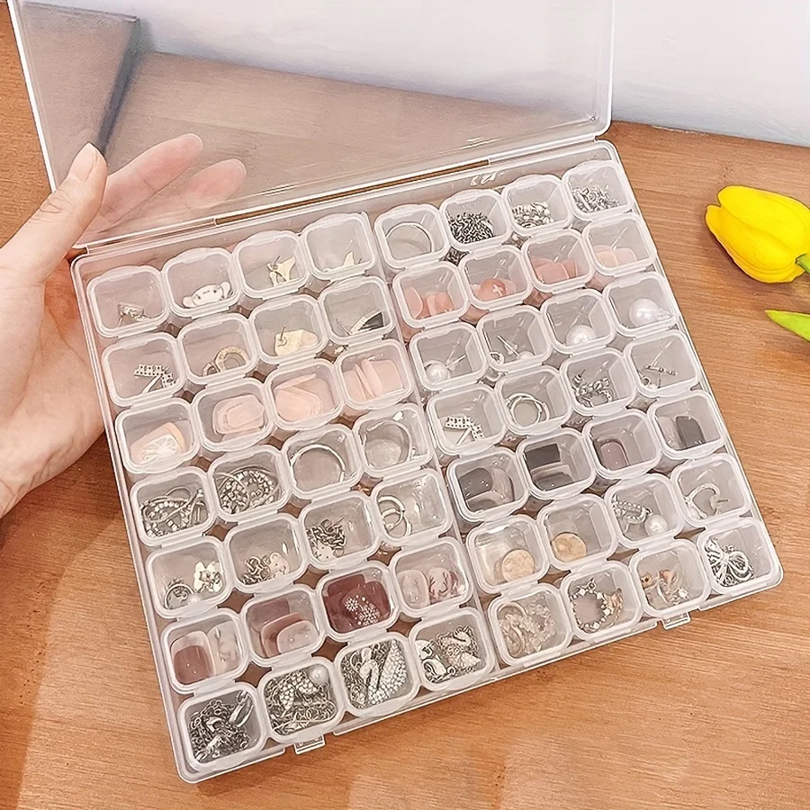 56 Diamond Embroidery Box Diamond Painting Cross Stitch Tools Accessory Boxes Case Useful Storage Dismountable