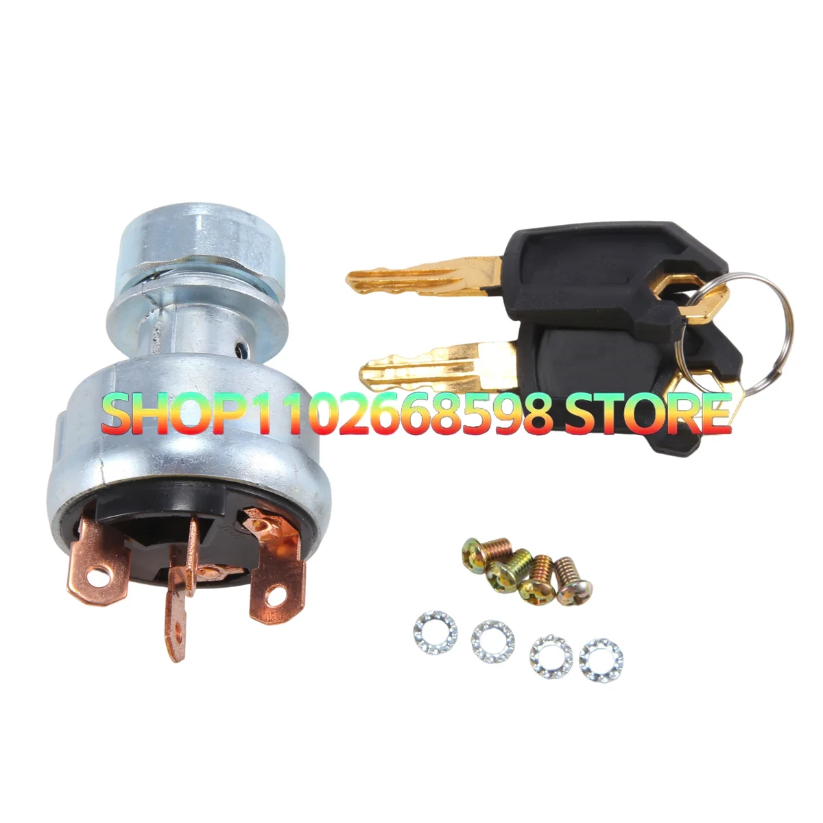 Ignition Switch 4 Wire with 2 Keys 9G-7641 9G7641 for Excavator 229 306 320 330 322 375 Excavator Parts