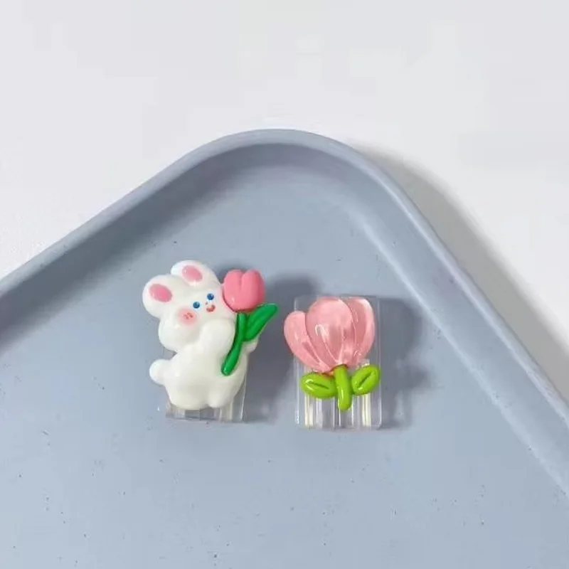 غطاء حماية لكابل شاحن USB حلزوني كرتوني جديد مناسب لجهاز لف كابل سماعة الرأس لهاتف iPhone Xiaomi