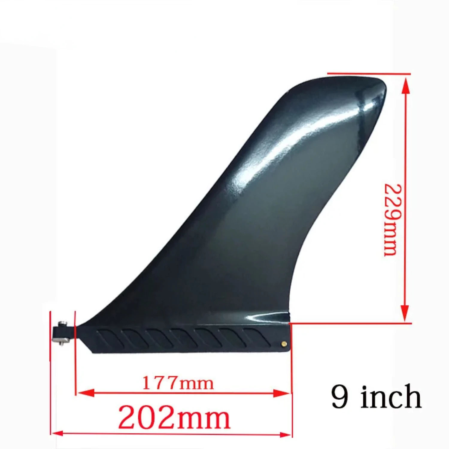 Paddleboard Fin Box Center Fins, Prancha Inflável, Acessórios de Longboard, Corrida, Competição, Surf, 9 Polegada, Novo