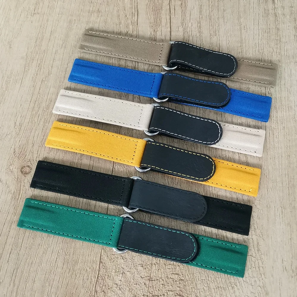 New Model Watchband Watch Chain 20MM Submariner Nylon Lazy Magic Fastener Universal Interface Watch Accessories