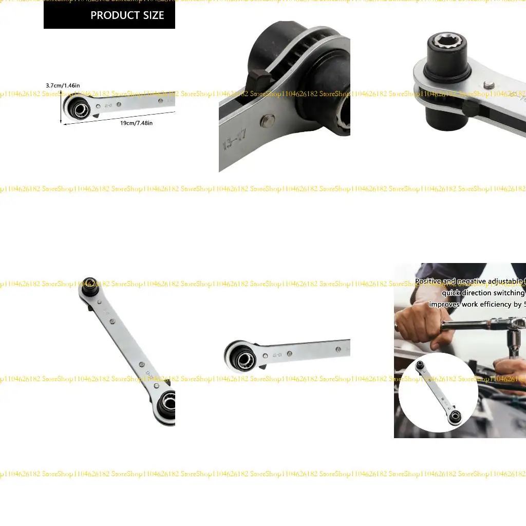 

Q2Q4 6 to 19mm Double Head Rusts Resistant Two Direction Ratcheting Wrench for Car