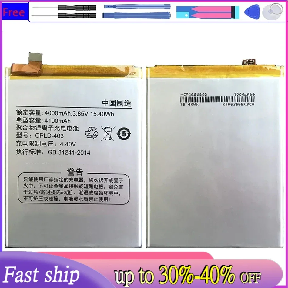 4100Mah Mobile Phone Battery CPLD-403 For Letv Leeco Coolpad Cool1 Cool 1 Dual Le3 Leree R116 C106 C106-7 C106-9 C103 C107-9