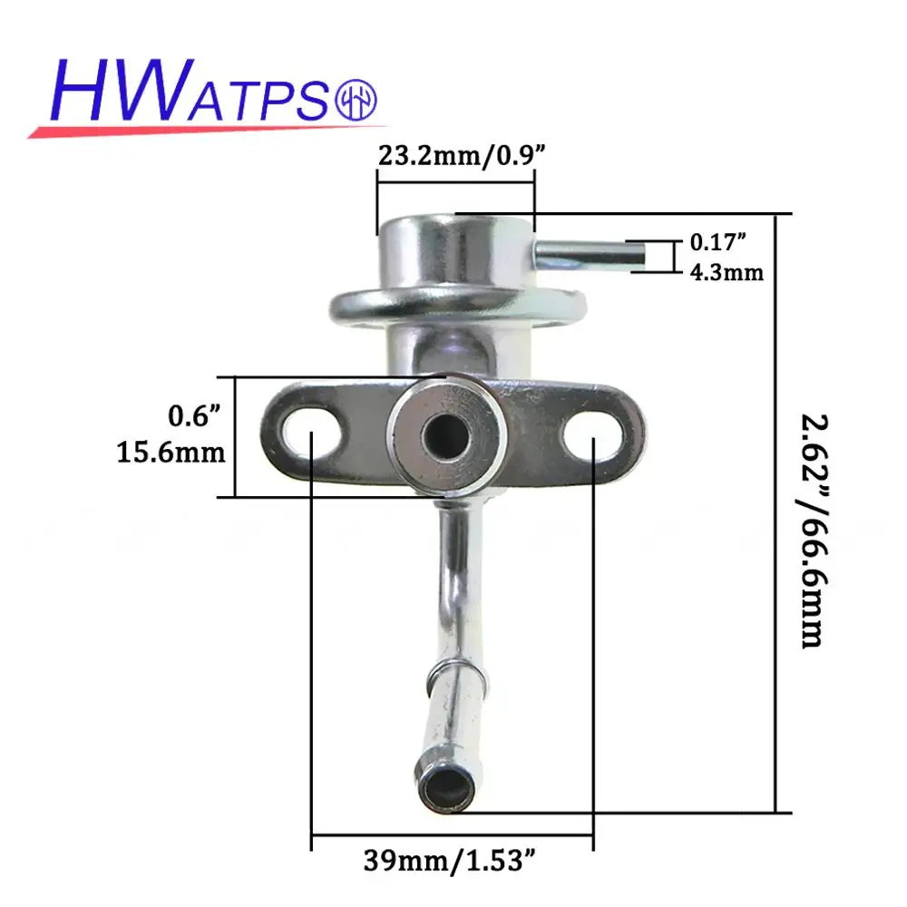 Fuel Injection Pressure Regulator 3.0 Bar For Mitsubishi Lancer 2.0L 2.4L-L4 2003-2006 MD320749 PR4198 PR433 158-1192 FP10459