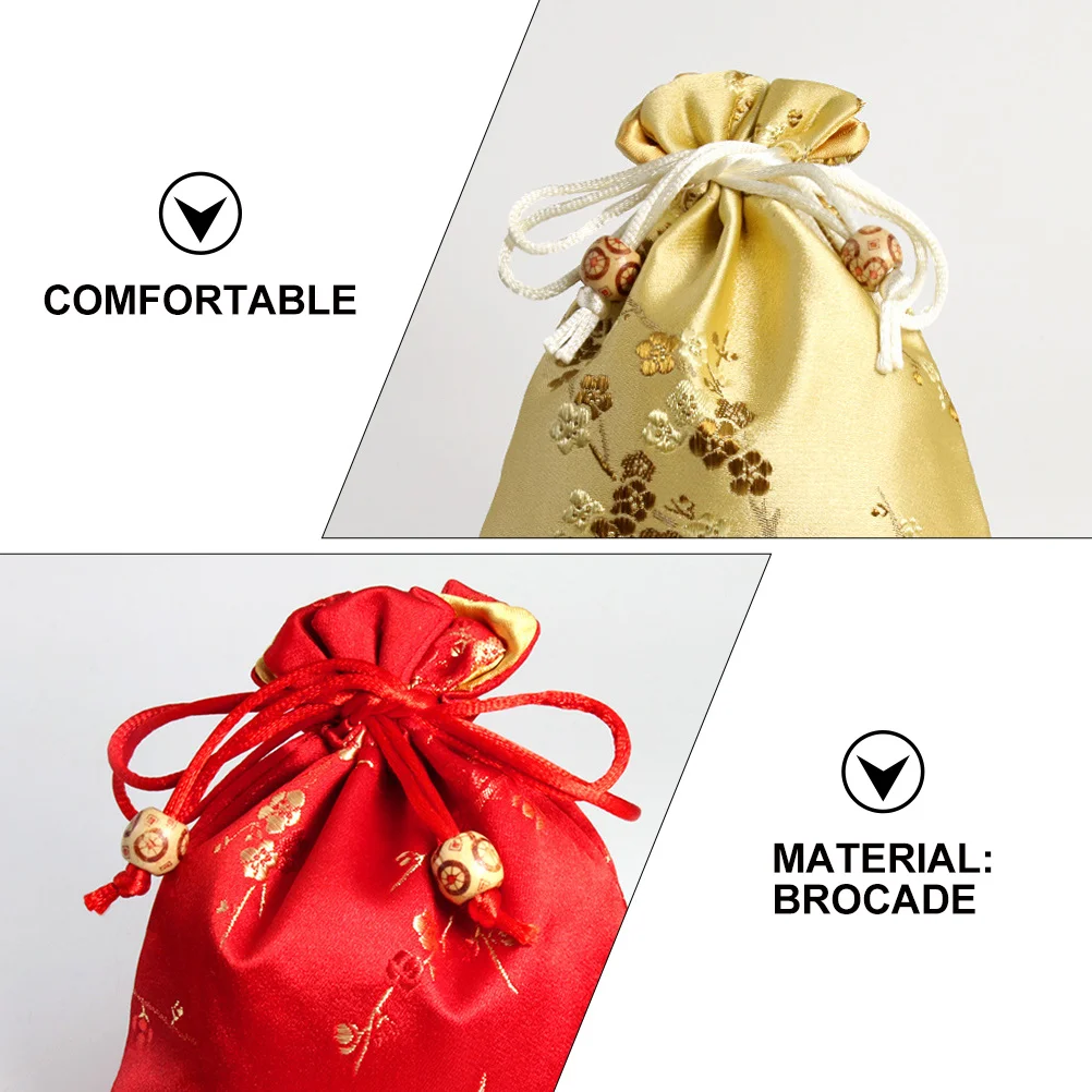 

5 Pcs Jewelry Bag Small Pouches Jewellery for Women Chinese Storage Coin Purse