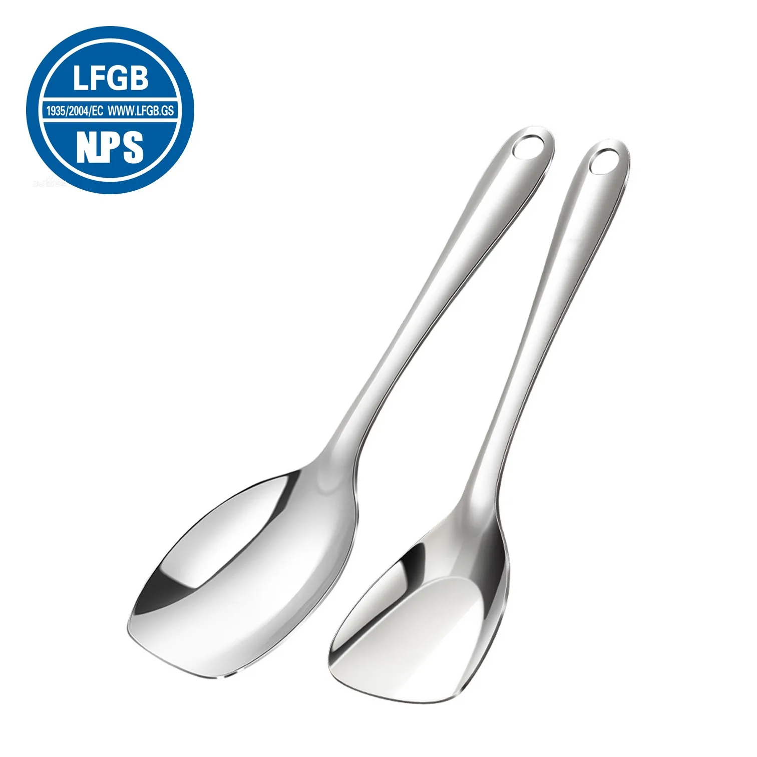 

LFGB Certificated 316L Stainless Steel Kitchen Cooking Spatula 99.9% Anti-bacterial Well Polished Ultra Mini Turner for Picnic