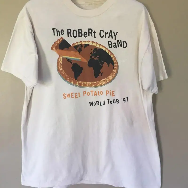 Robert Cray Band tarta de patata dulce gira mundial camiseta blanca S 5Xl 1P0181