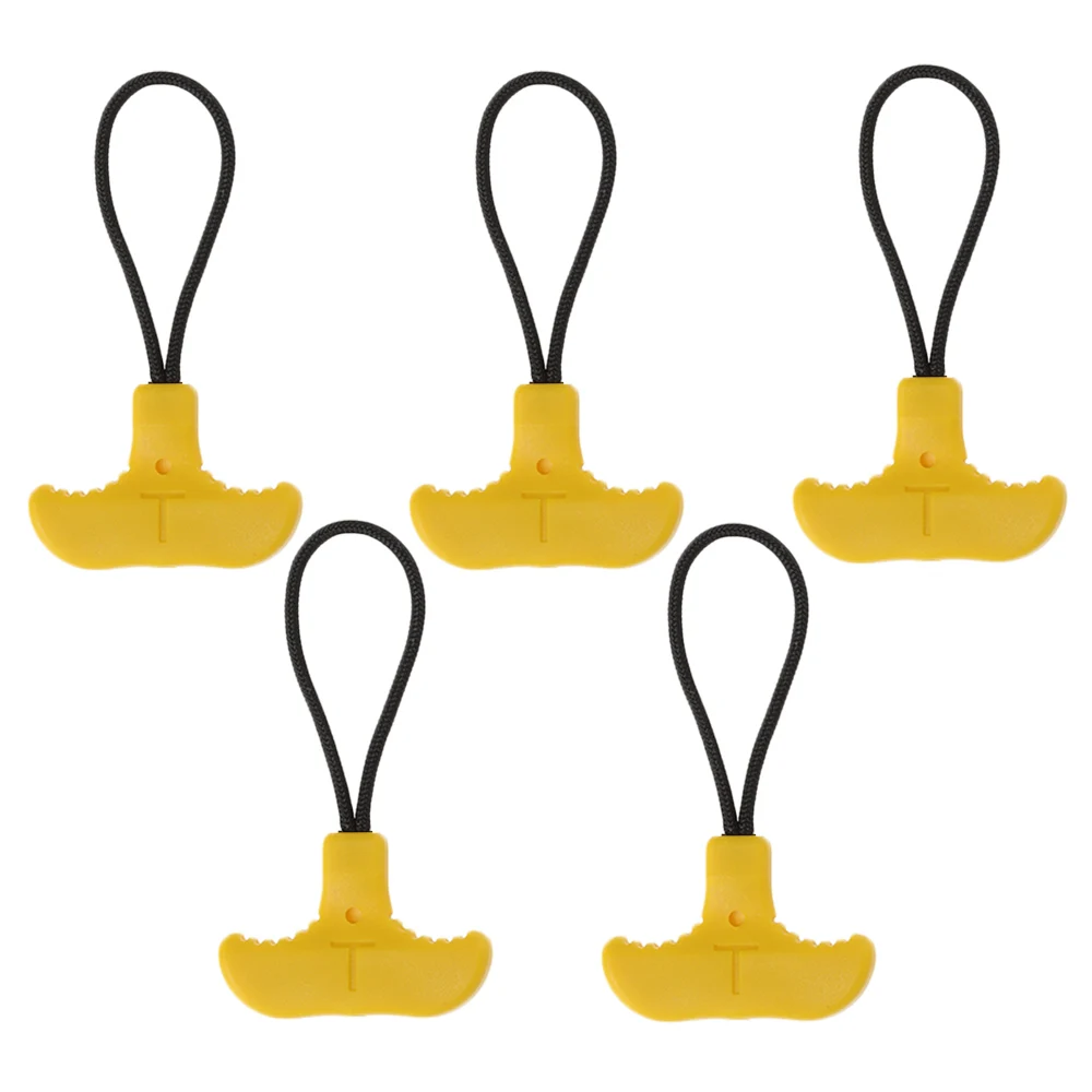 

5Pcs Colorful Clothing Bags T-shaped Zipper Backpack Zipper Pull Fixer Puller Replacement