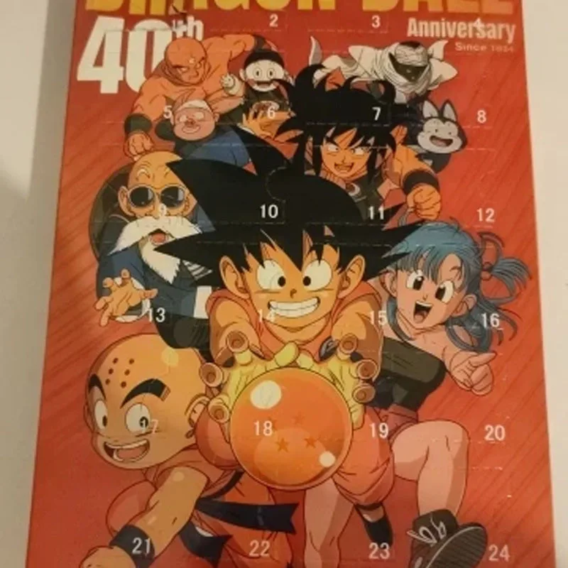 2D 아크릴 드래곤볼 40주년 기념 어드벤트 캘린더 애니메이션 피규어 크리스마스 트리 장식 크리스마스 카운트다운 2D 아크릴