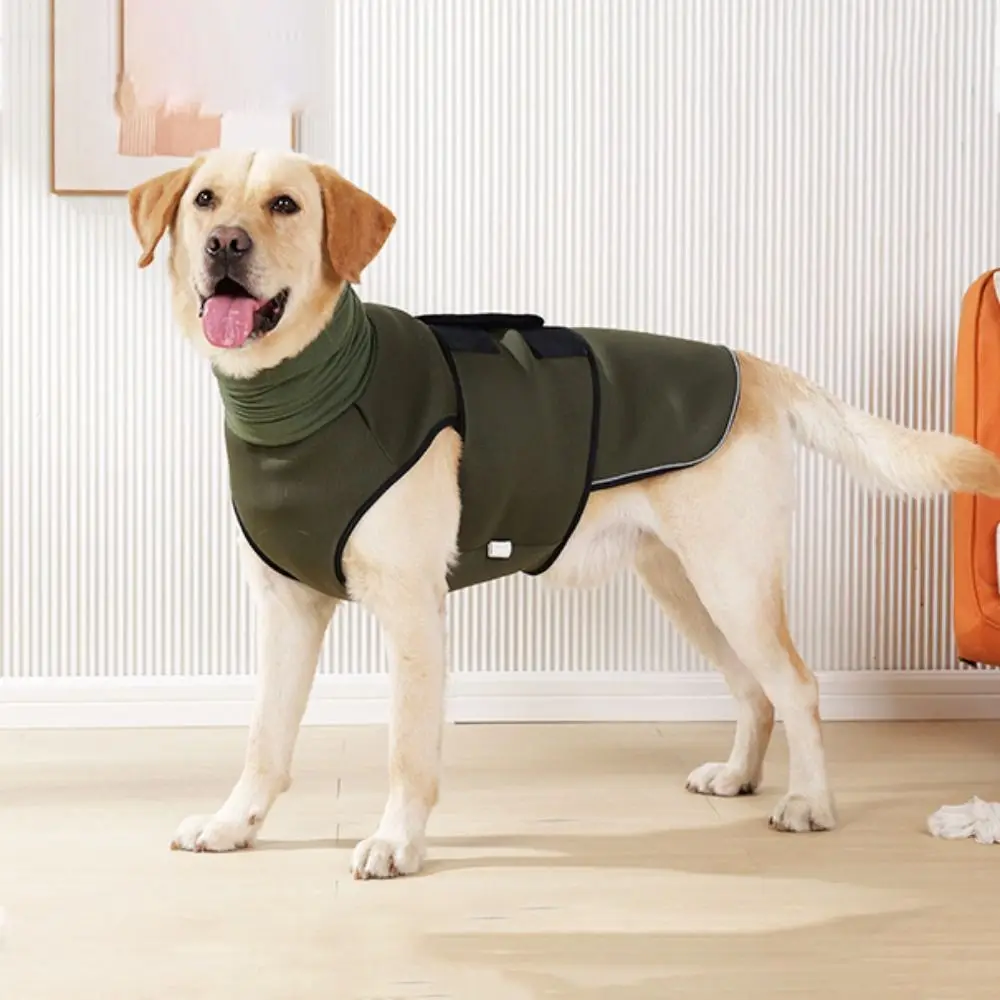 

Dog Calming Wrap Elastic Dog Anxiety Vest Reflective Windproof Dog Soothing Clothes Warm Soft Dogs Calming Jacket for Fireworks