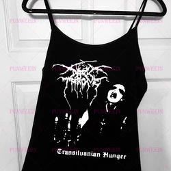 transylvanian hunger Vintage Y2k 90s slim top Harajuku Goth Graphic Rock hip hop Sleeveless Streetwear Dark throne Punk Tank Top