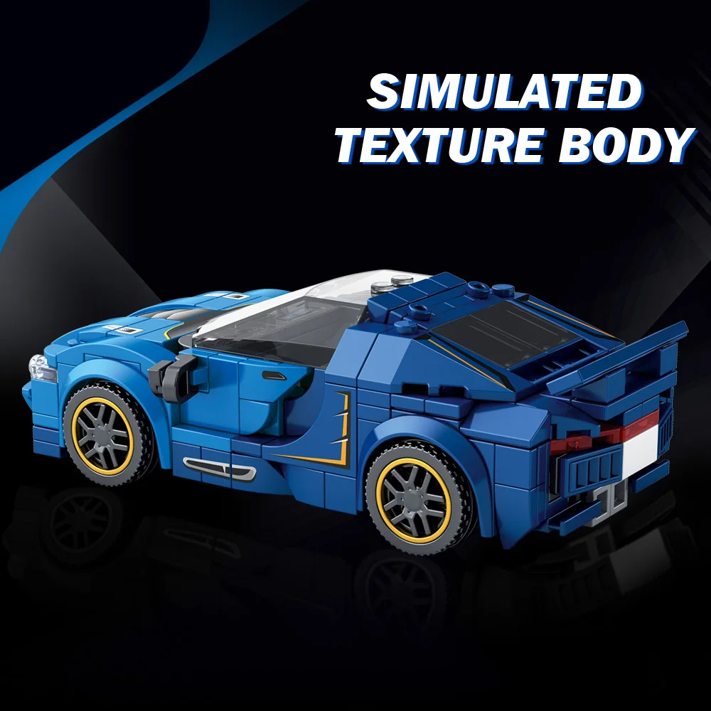 Speed Champions Series Racing Sports Vehiclea Technique Car Supercar Building Blocks Set Bricks Classic MOC Model Toys For Kids