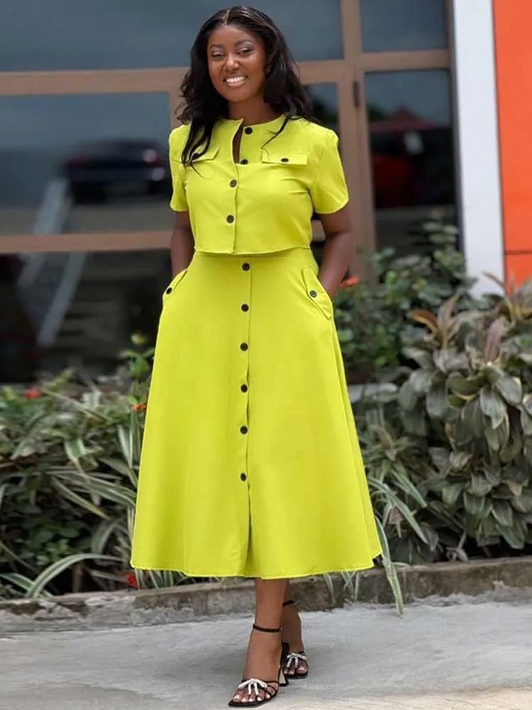 

Elegant Dress Sets for Women Blouse and Long Skirt 2 Piece Sets Woman Outfit Dress Sets Clothes Wholesale Dropshipping