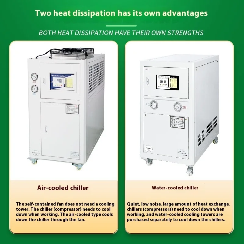 Freezer Elektroplating Berpendingin Udara 5P Industri Freezer Kontrol Suhu Cetakan Pendingin Pendingin Sirkulasi