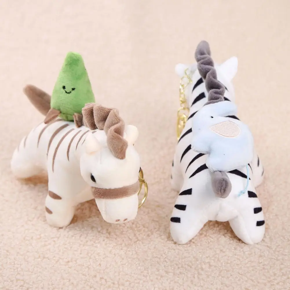 Accesorio para bolso pequeño, tiradores colgantes de felpa bonitos para bolsos, diseño de cebra, elefante, abeja, tiburón, perchas decorativas, bolso divertido