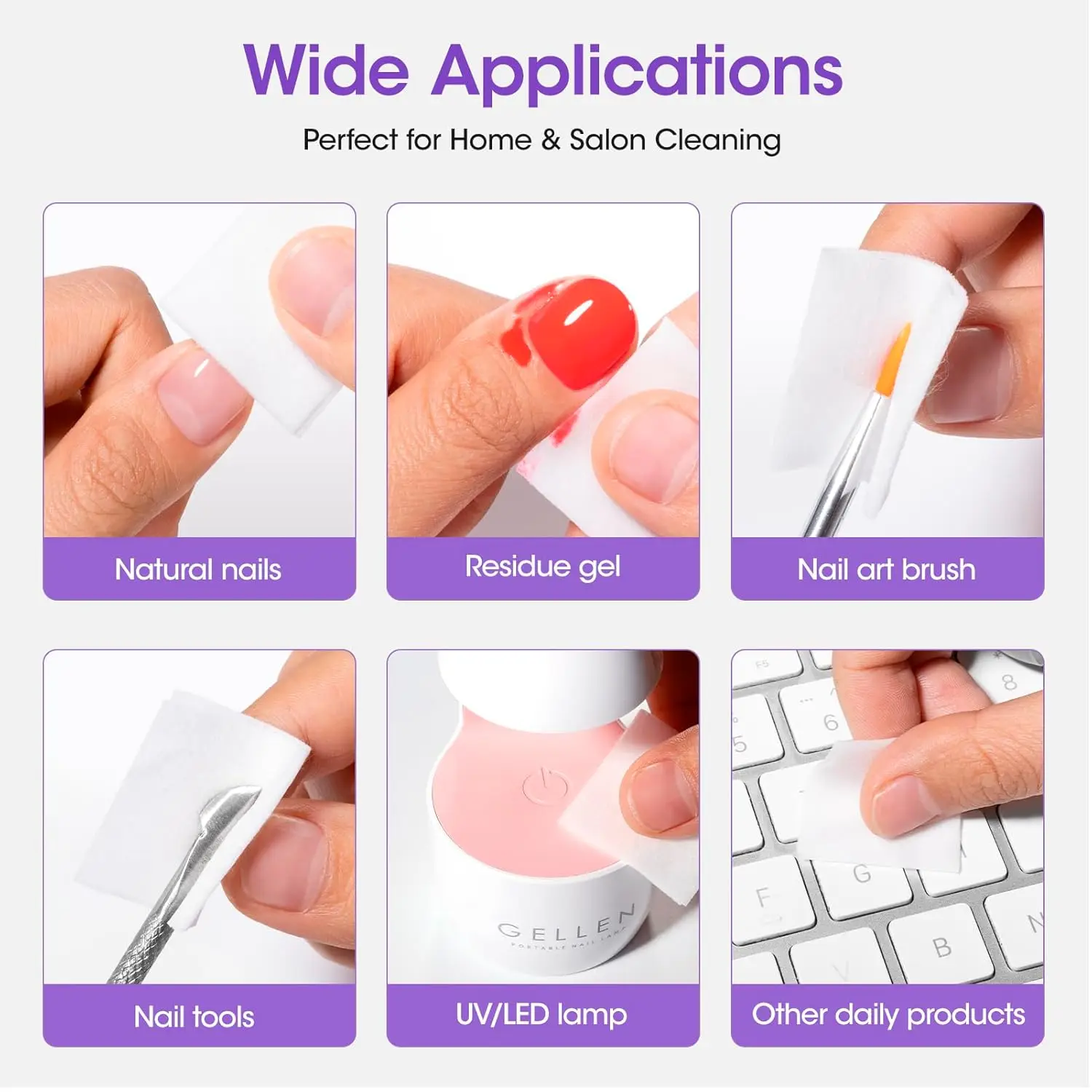 GELLEN 16 Fl.oz متعدد الأغراض منظف الأظافر زجاجة مضخة تصميم مسمار منظف الأسطح البولندية عالية تألق هلام معطف فوقي مزيل