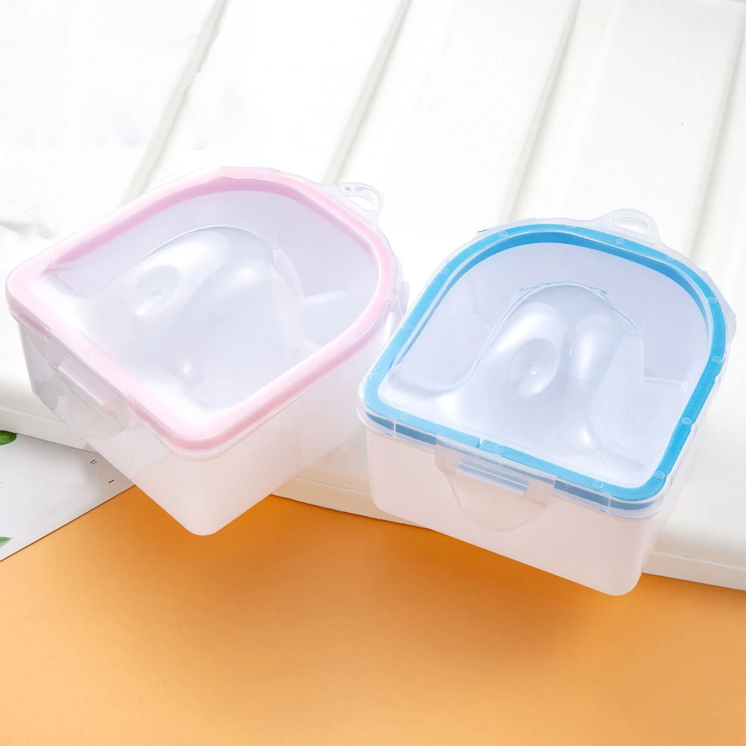1 pcs/3 pcs Nail Polish Remover แช่ชามเล็บสุขภาพเครื่องมือทนทานเงี่ยน Care Bubble Bowl