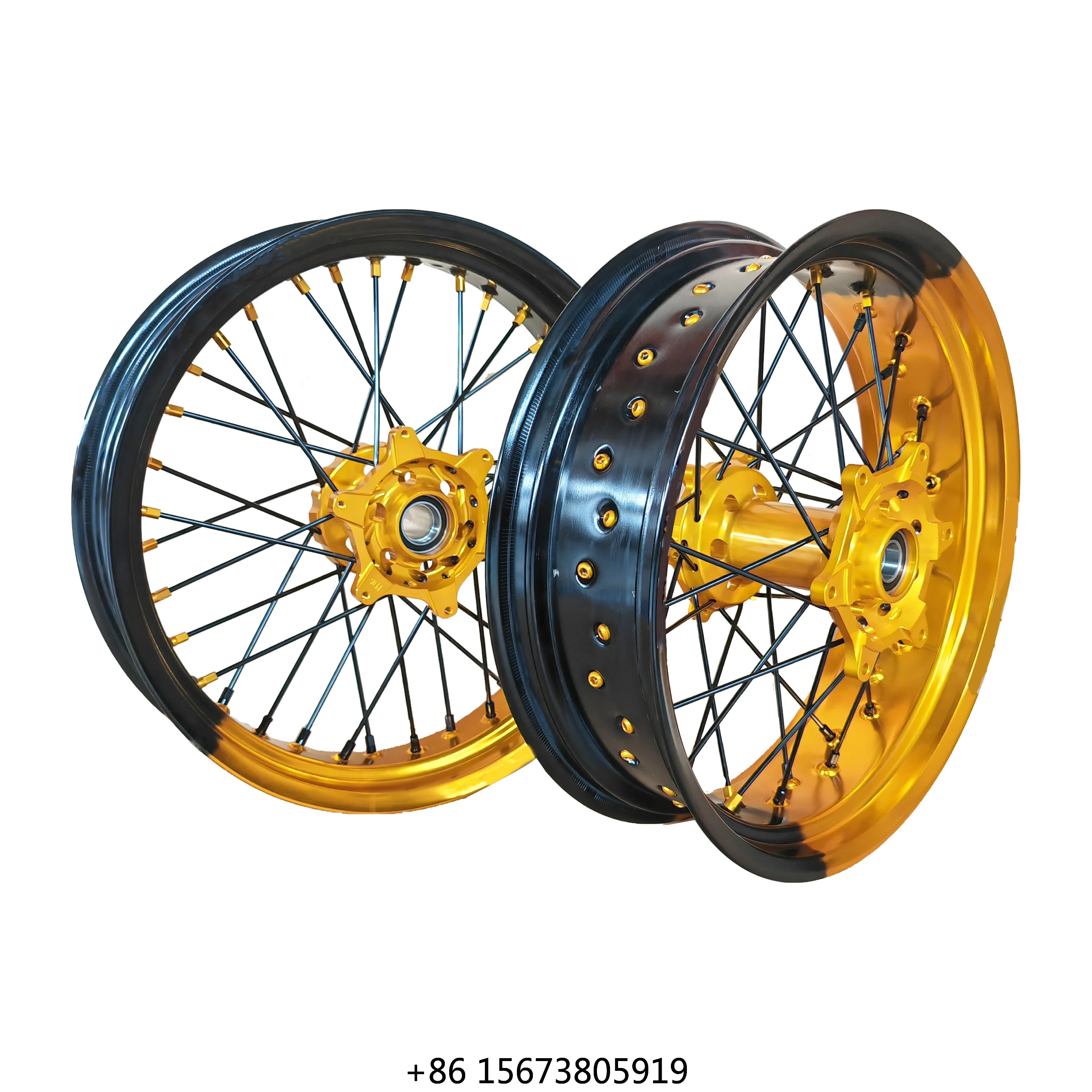 

Supermoto Wheels EXC SXF 17 Inch Customized Accept Color Wheels Rims and Hubs EXC SXF