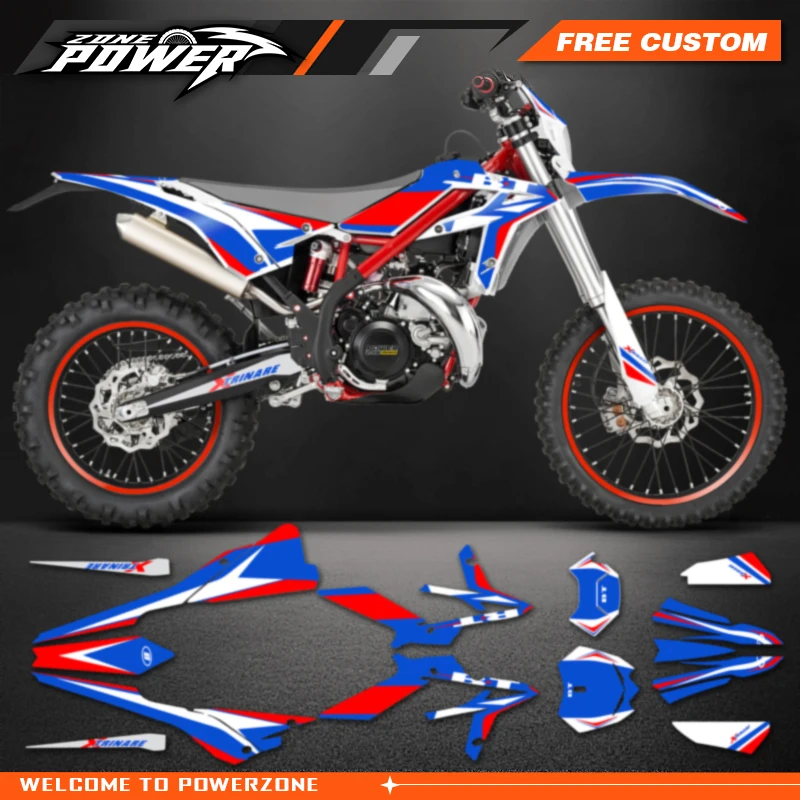 Powerzone Custom Backgrounds Graphics Decals Sticker Kits for Beta Xtrainer 150 200 250 300 400 450 2020 2021 2022 06
