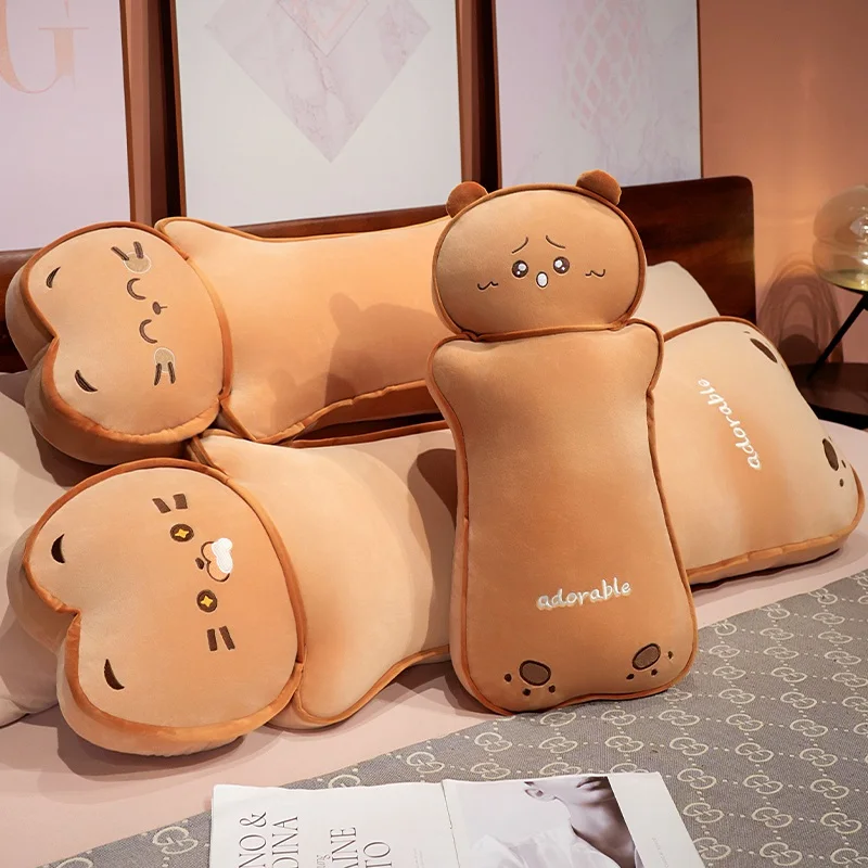 Cojín peluche oso y gato para dormir – Suave almohada felpa - imagen 3