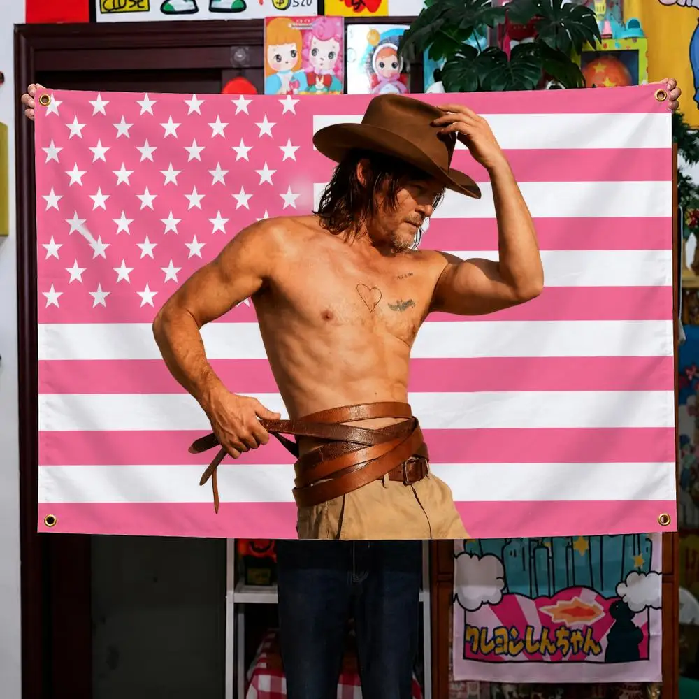 TV The Walking Dead TWD Daryl Dixon Flags Wall Hanging Background Flag Wall Decor Banners for Outdoor Bedroom Dorm Room Decor