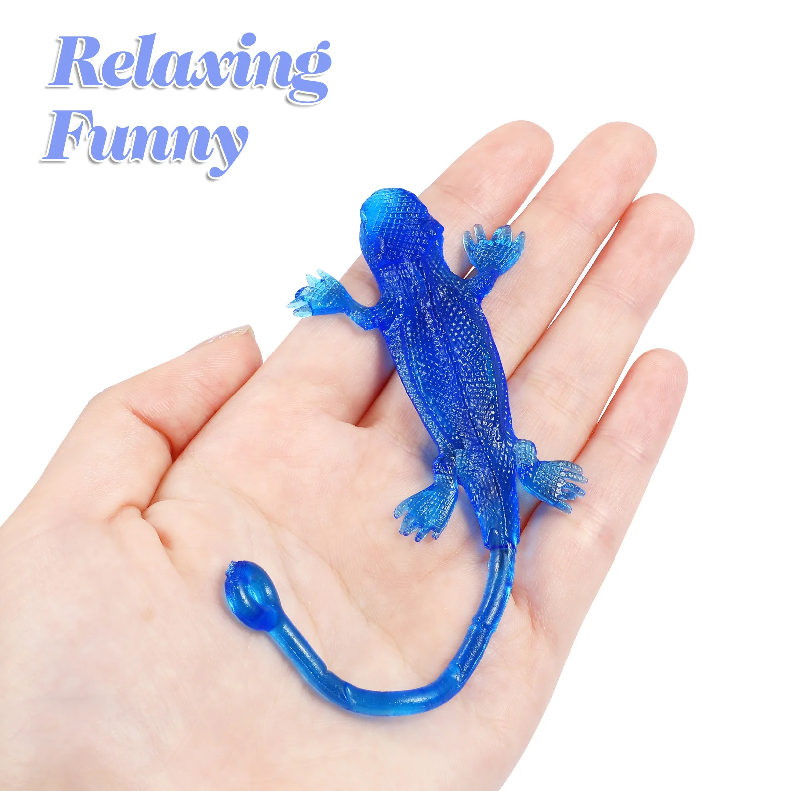 5 Pcs Vent Lizard Sticky Lizards Stretchy Toys Props Hands For Wall Ornaments Class