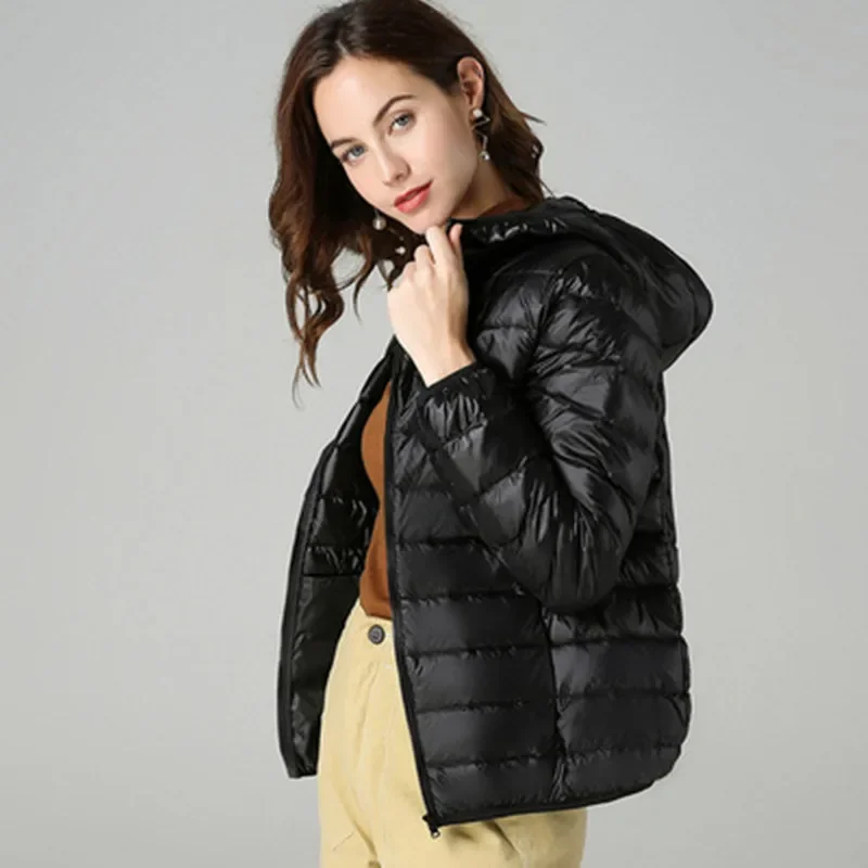 MRMT 2024 Brand New Women's European Down Jacket Short Lightweight Thick Warm Slim White Duck Down Fashion Jacket