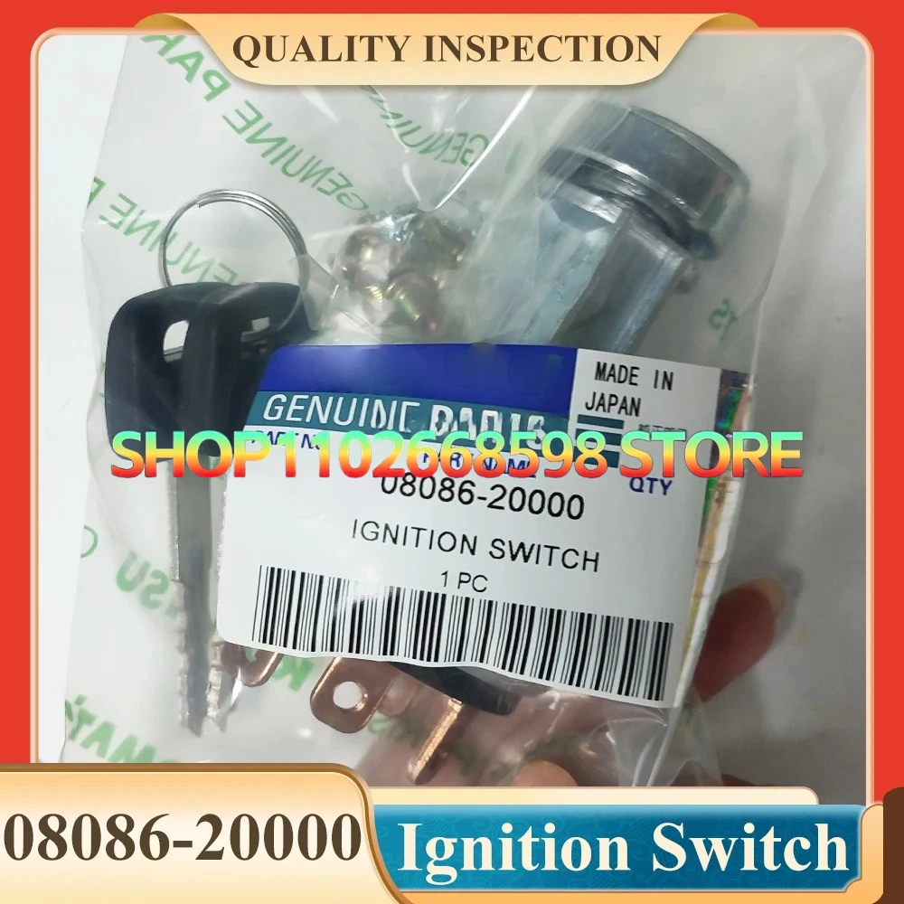 

D37EX-22 PC200-7 PC350-7 PC400-8 PC450-8 Excavator Ignition Switch With Key 08086-20000 0808620000 22B-06-11910