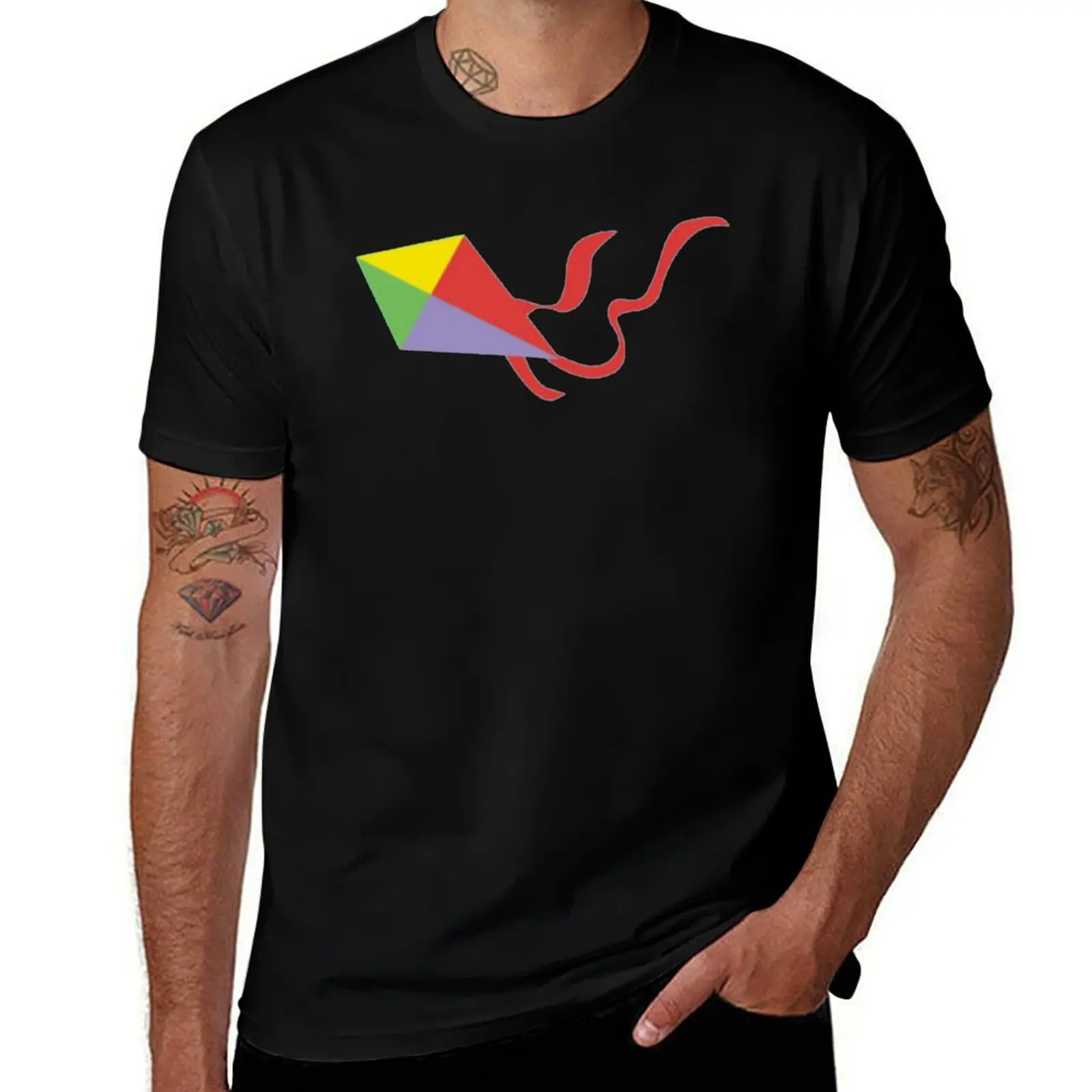 

Human Kite T-Shirt cotton man t-shirts cute tops summer tops shirts men