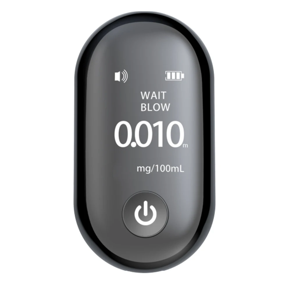 

Noncontact Breath Alcohol Tester with LCD Display and Alarm Portable Alcohol Detector for Personal Use USB Rechargeable Design