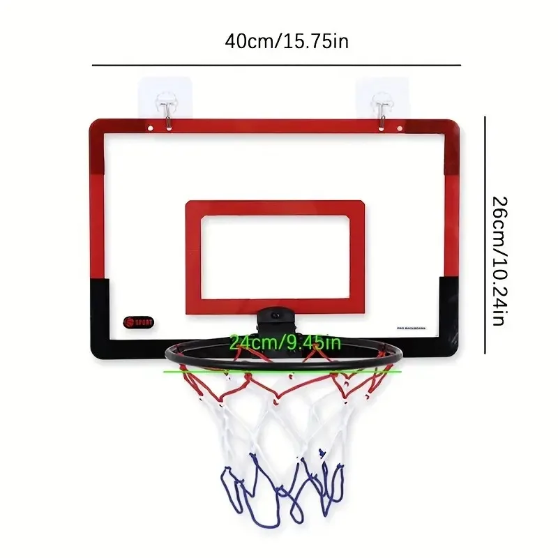 Mini Basketball Hoop for Kids Adults Indoor Small Basketball Hoop for Door Wall Mounted and Room Shooting Ball Sport Game Set