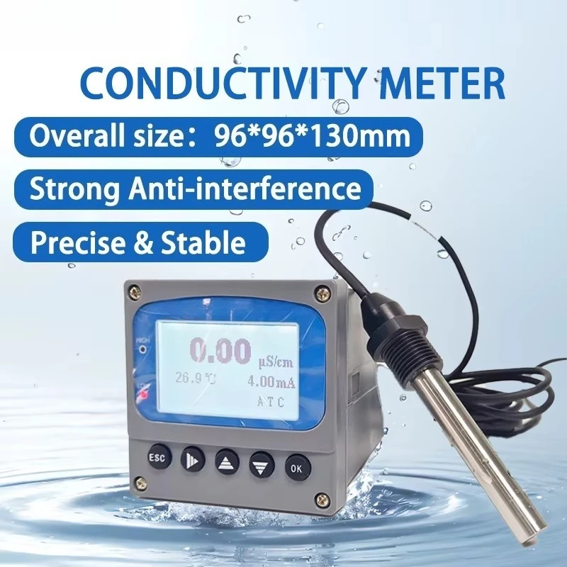 Smart Online Conductivity Analyzer Sensor Transmitter for Water Treatment, Wastewater & Aquaculture Applications