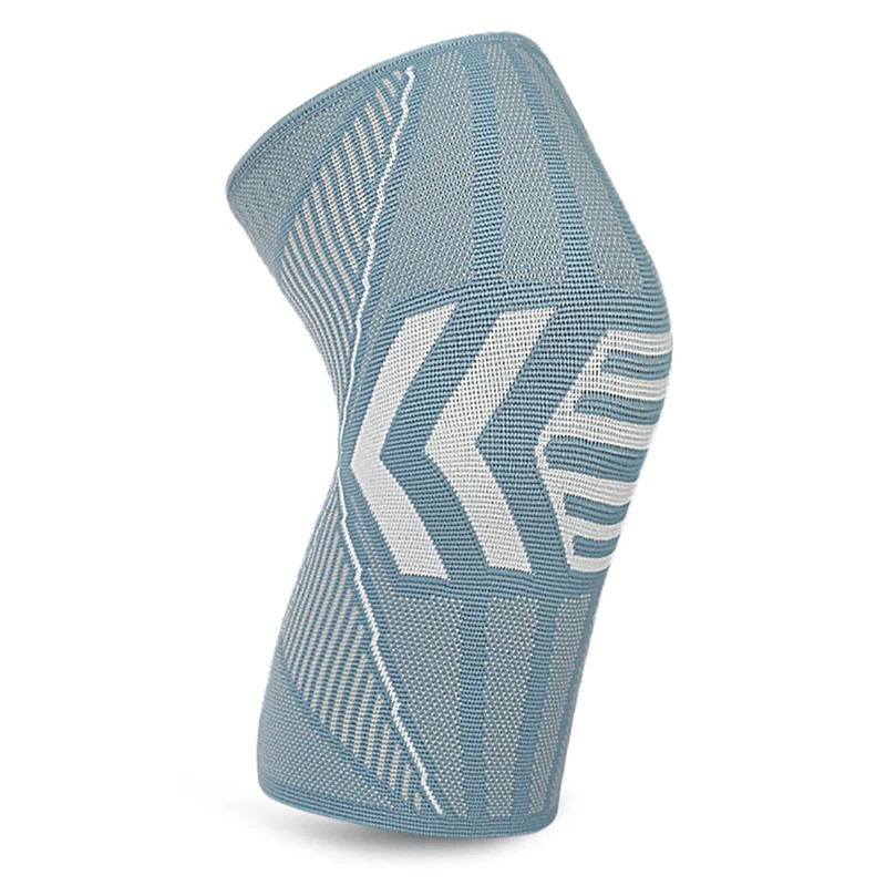 AEB0-1 Piece Sports Knee Pads Sweat-Absorbing Cycling Fitness Running Climbing Knee Pads Blue