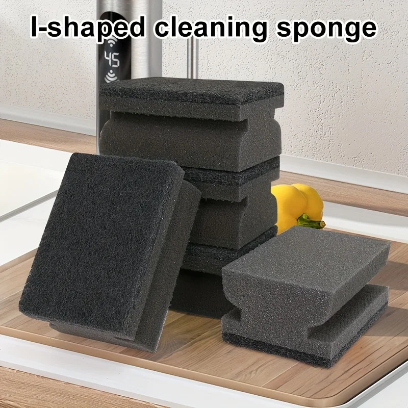 12pcs Black Kitchen Workman Sponge Cleaning, Enhanced Thick Design, Strong Cleaning Tool for Dishwashing, and Kitchen Utensils