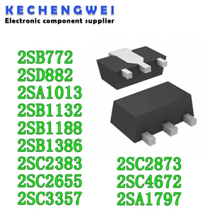 20PCS 2SB772 B772 SOT-89 2SD882 D882 2SA1013 2SB1132 2SB1188 2SB1386 2SC2383 2SC2655 2SC3357 2SC4672 2SC2873 2SA1797 SOT89 12 meilleures ventes d882 - No 11