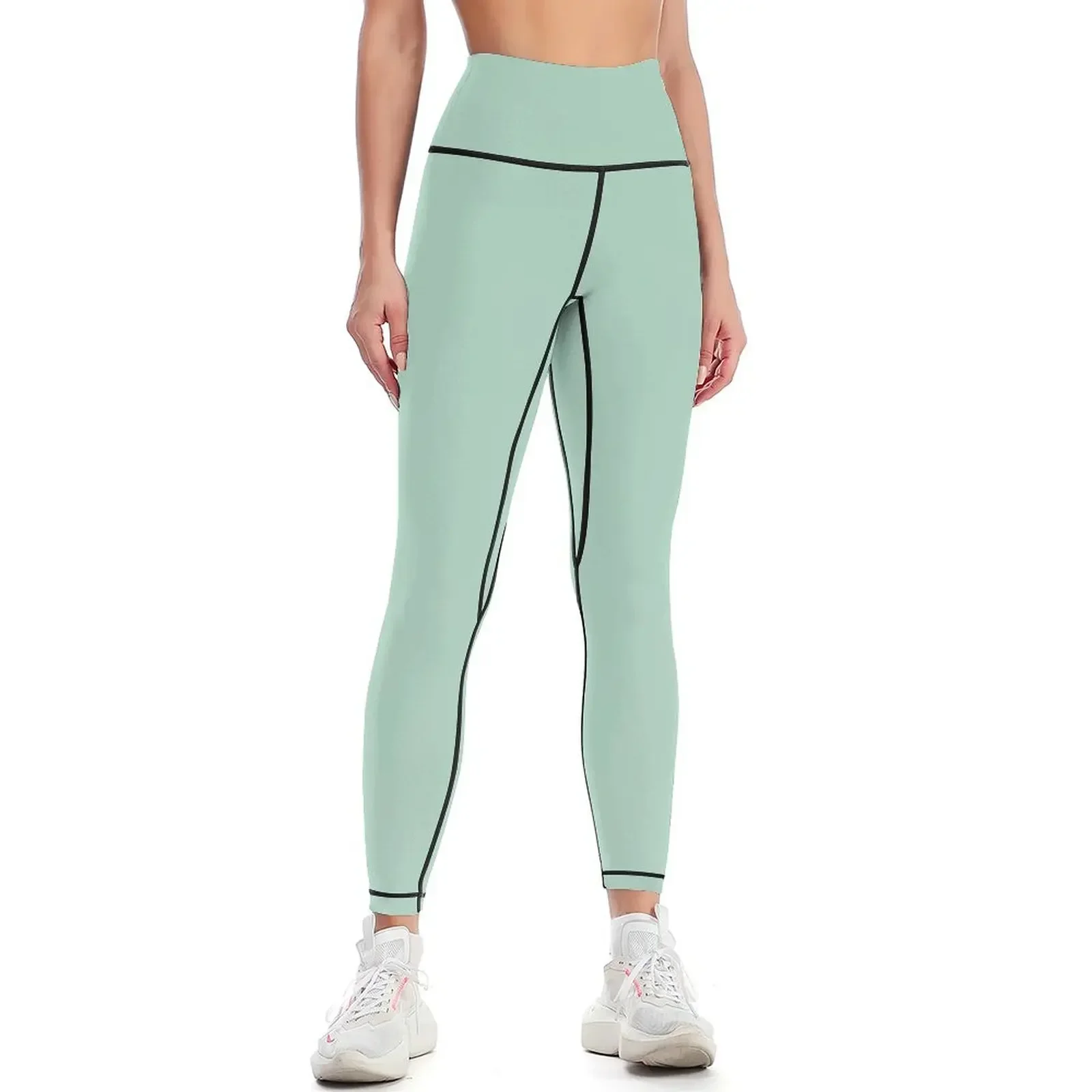 

preppy summer solid color aqua blue mint green Leggings sports for Legging sport legging pants raises butt Womens Leggings