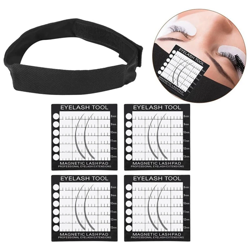 CNK nouveauté Portable greffé cils porte-écharpe applicateur de cils bandeau avec coussin magnétique modèle outil emballé dans des boîtes