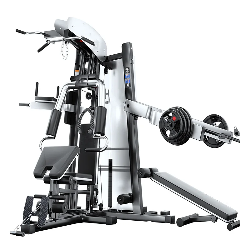 Commercial Multi-Function Smith Machine Integrated Bird Gantry Set Unisex Three-Person Gym Comprehensive Trainer