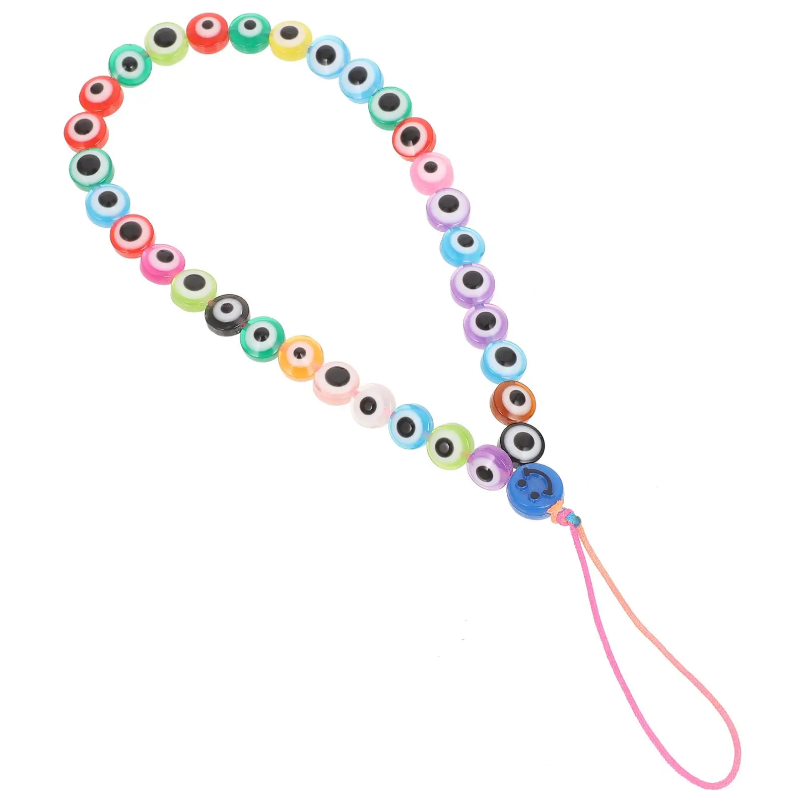 Wrist Lanyard Mobile Phone Chain Case Cellphone Pendant Colorful Colored Soft Pottery