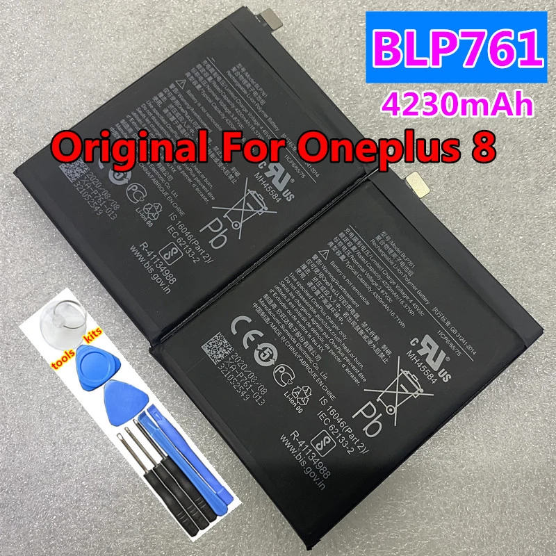 Original New 4510mAh BLP759 BLP761 4320mAh Battery for Oneplus 8 Pro One Plus 8pro Mobile Phone