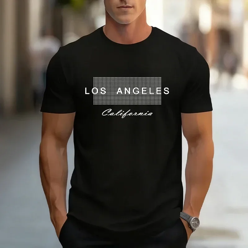 2026 Sommer Neues Herren-T-Shirt Hochwertige 100% Baumwolle Einfarbige T-Shirts Urban Casual Mode Kurzarm O-Ausschnitt Top Streetwear – Detail 3